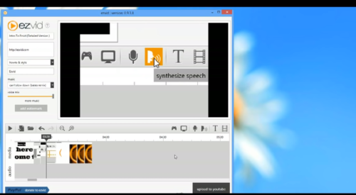 Интерфейс Ezvid-Video-Maker